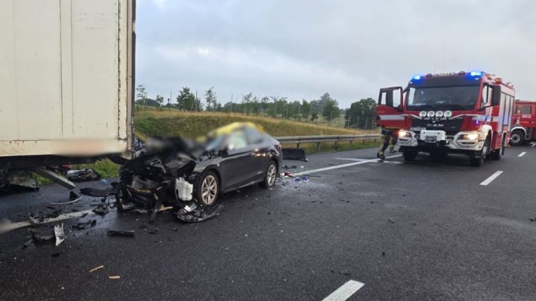 wypadek na s7 dzisiaj