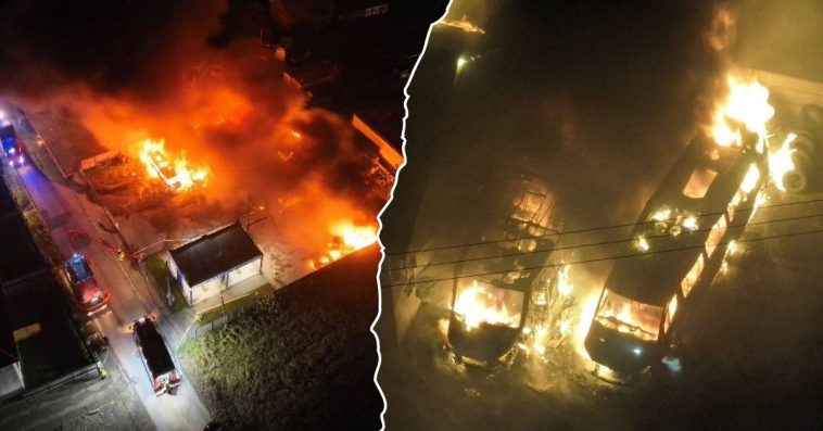 skała pożar dzisiaj