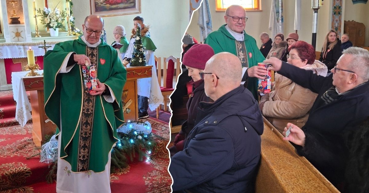 Ksiądz na Podkarpaciu wyciągnął to zamiast tacy. Wierni nie wierzyli własnym oczom