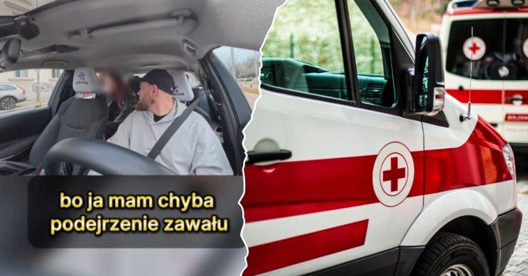 poznań taksówka zawał serca kurs