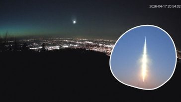 bolid na niebie nad polską