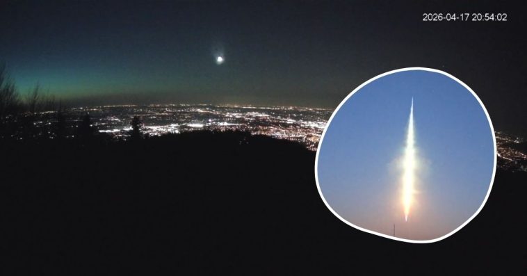 bolid na niebie nad polską