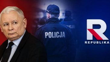 policja w domu sakiewicza republika