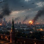 atak dronów na moskwę dzisiaj