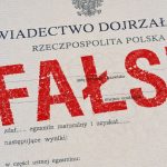 sfałszowane świadectwo