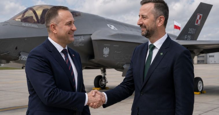 przelot f35 nad polską trasa