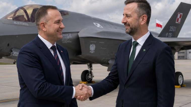 przelot f35 nad polską trasa